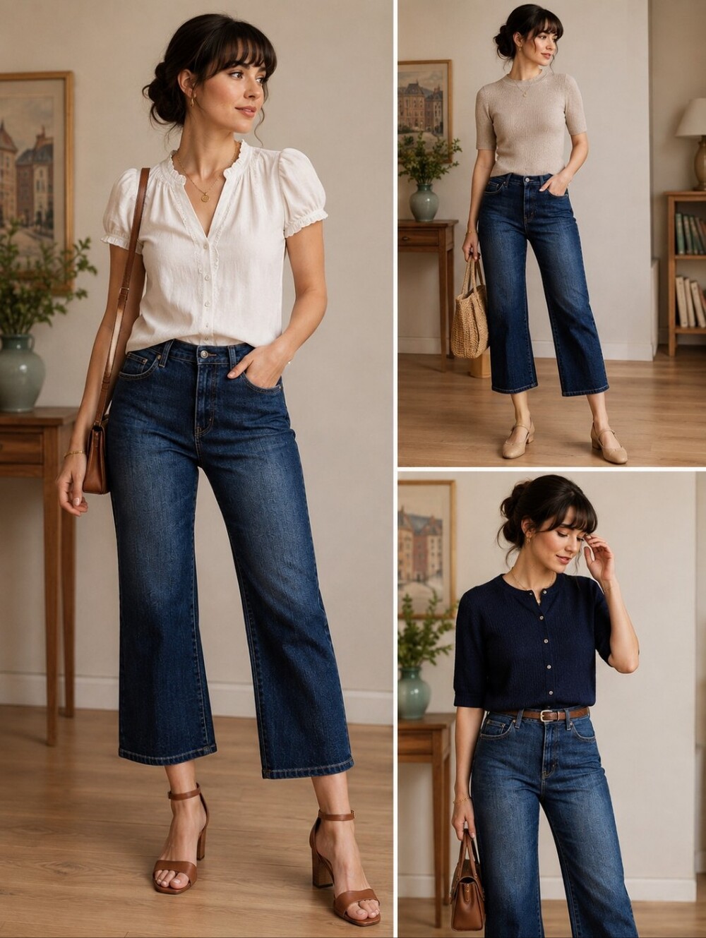 Ag Adriano Goldschmied "The Filmore" Dark Wash Cropped Jeans | Sz 32 | EUC